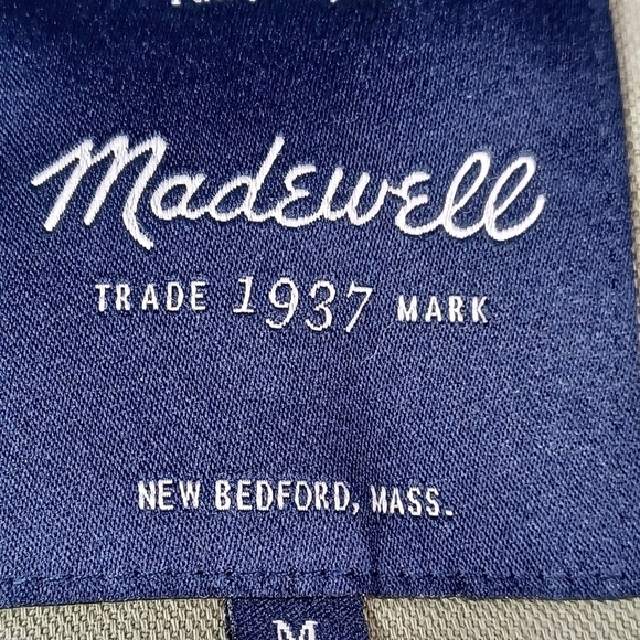Madewell womens utility size medium long sleeve button front jacket pockets b3 - Picture 3 of 10